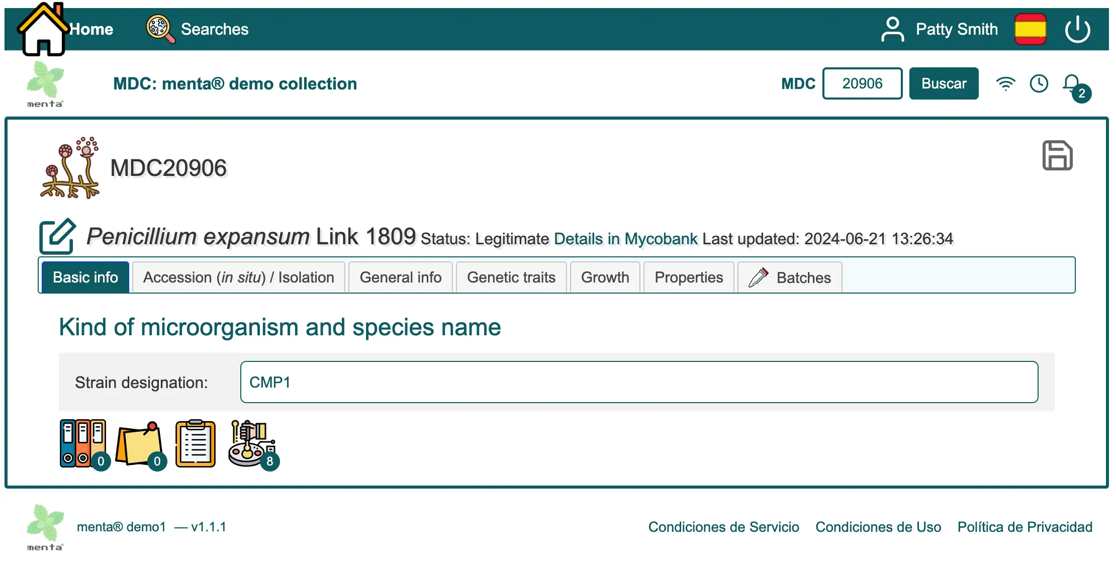 Strain detail with tabs