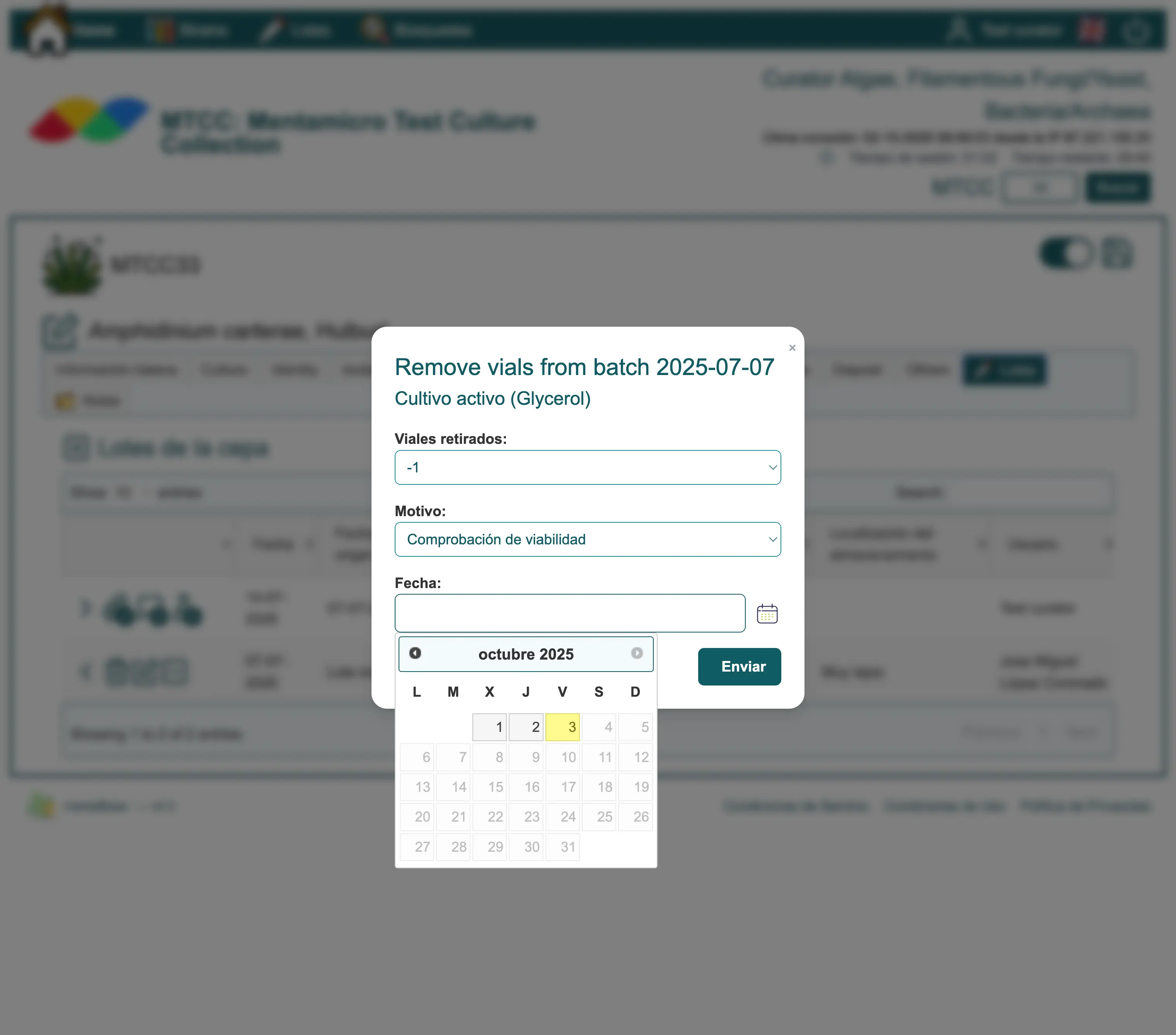 Batch management